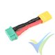 Adaptador de conector XT30 macho a MPX hembra, cable silicona 2.08mm2 (14AWG), G-Force
