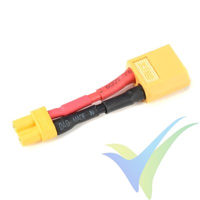 G-Force RC - Power Adapter Lead - XT-30 female <=> XT-60 male - 14AWG Silicone Wire - 1 pc