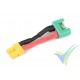 G-Force RC - Power Adapter Lead - XT-30 female <=> MPX male - 14AWG Silicone Wire - 1 pc