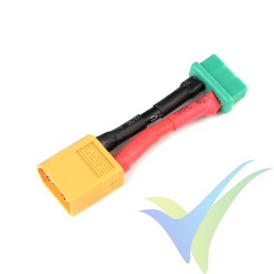 G-Force RC - Power Adapter Lead - XT-60 male <=> MPX female - 14AWG Silicone Wire - 1 pc