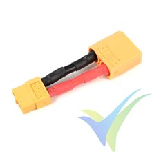 G-Force RC - Power Adapter Lead - XT-60 female to XT-90 male - 12AWG Silicone Wire - 1 pc