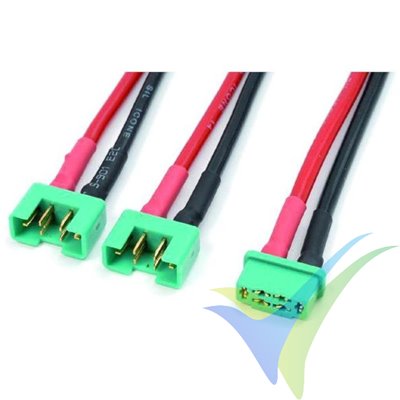 G-Force RC - Power Y-Lead - Serial - MPX - 14AWG Silicone Wire - 12cm - 1 pc