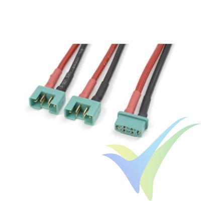 G-Force RC - Power Y-Lead - Parallel - MPX - 14AWG Silicone Wire - 12cm - 1 pc