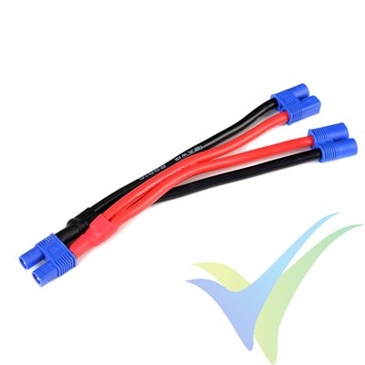 G-Force RC - Power Y-Lead - Parallel - EC-3 - 14AWG Silicone Wire - 12cm - 1 pc