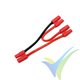 G-Force RC - Power Y-Lead - Serial - 3.5mm Gold Connector - 14AWG Silicone Wire - 12cm - 1 pc