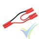 G-Force RC - Power Y-Lead - Serial - 4.0mm Gold Connector - 14AWG Silicone Wire - 12cm - 1 pc