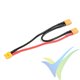 Adaptador de conector XT30 hembra a dos XT30 macho en serie, cable silicona 2.08mm2 (14AWG) 12cm, G-Force