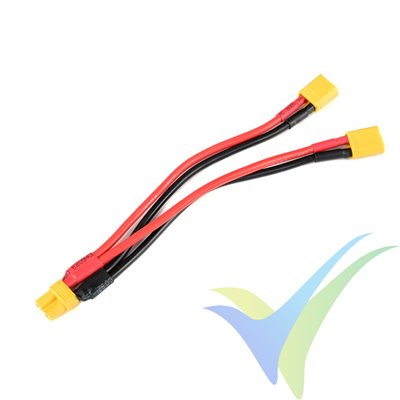 G-Force RC - Power Y-Lead - Parallel - XT-30 - 14AWG Silicone Wire - 12cm - 1 pc