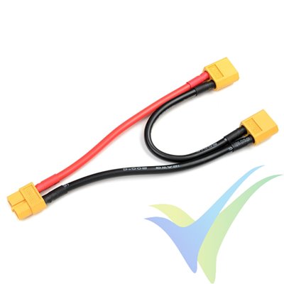 G-Force RC - Power Y-Lead - Serial - XT-60 - 12AWG Silicone Wire - 12cm - 1 pc