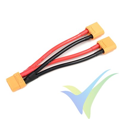 G-Force RC - Power Y-Lead - Parallel - XT-90 10AWG Silicone Wire - 12cm - 1 pc