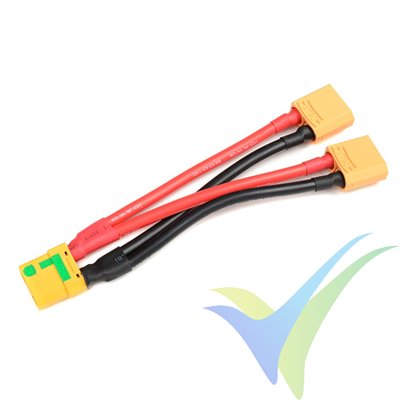 G-Force RC - Power Y-Lead - Parallel - XT-90 AS Anti-Spark - 10AWG Silicone Wire - 12cm - 1 pc