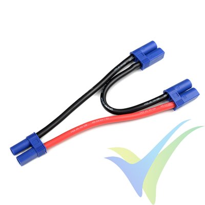 G-Force RC - Power Y-Lead - Serial - EC-5 - 10AWG Silicone Wire - 12cm - 1 pc