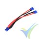 G-Force RC - Power Y-Lead - Parallel - EC-2 - 14AWG Silicone Wire - 12cm - 1 pc