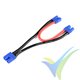 G-Force RC - Power Y-Lead - Serial - EC-3 - 12AWG Silicone Wire - 12cm - 1 pc