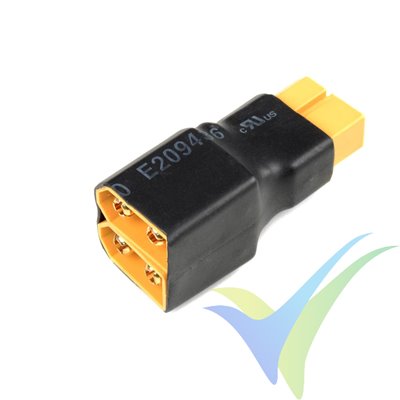 Adaptador de conector XT60 hembra a dos XT60 macho en serie, G-Force
