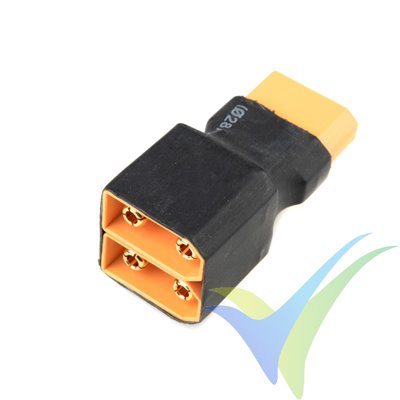 Adaptador de conector XT90 hembra a dos XT90 macho en serie, G-Force