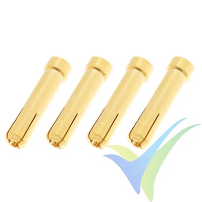 G-Force RC - Connector - 4.0 Female to 5.0mm Male - Gold Plated Adapter - 4 pcs