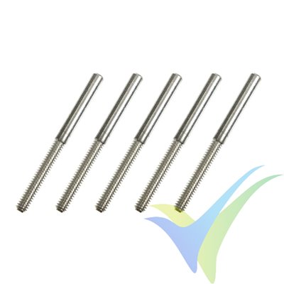 Adaptador kwik link rosca M2 G-Force, para varilla 0.8mm, 5 uds