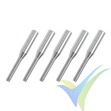 G-Force RC - Threaded Coupler - M2.5 - Outer - Carbon Tube Dia. 3mm - 5 pcs