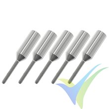 G-Force RC - Threaded Coupler - M2.5 - Outer - Carbon Tube Dia. 6mm - 5 pcs