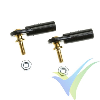 G-Force RC - Nylon Ball Link - M2 - Medium - M2 Short Ball - 2 pcs