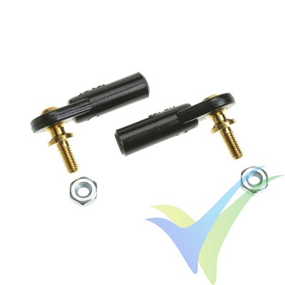 G-Force RC - Nylon Ball Link - M2.5 - Medium - M2,5 Short Ball - 2 pcs