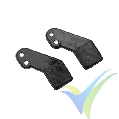 Escuadra de mando nylon 8mm (horn) G-Force, con perforaciones 1mm, 2 uds