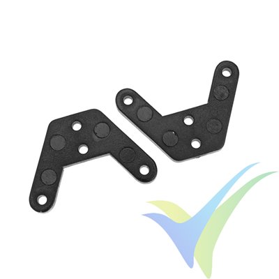 Escuadra de mando nylon (horn) G-Force, para cable, 2 uds