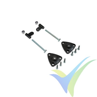 Escuadra de mando nylon (horn) ajustable G-Force, 2 uds