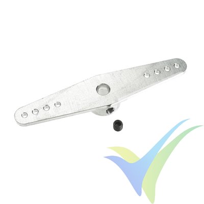 G-Force RC - Aluminium Steering Arm - Double - Long - Shaft Dia. 4mm - 1 pc