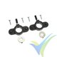 G-Force RC - Wheel Cover Holder - Shaft Dia. 6mm - 2 pcs