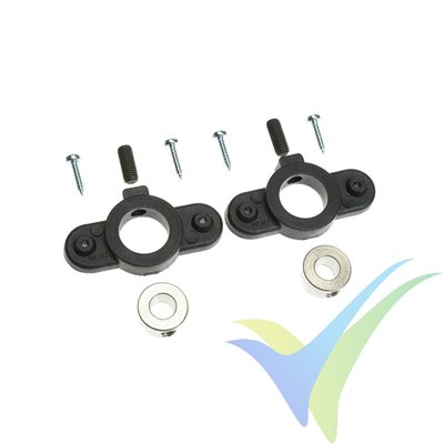 G-Force RC - Wheel Cover Holder - Shaft Dia. 6mm - 2 pcs