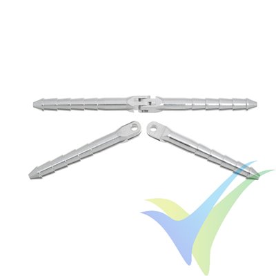 G-Force RC - Aluminium Pin Hinge - Dia. 6x98mm - Wire Fixing - 2 pcs