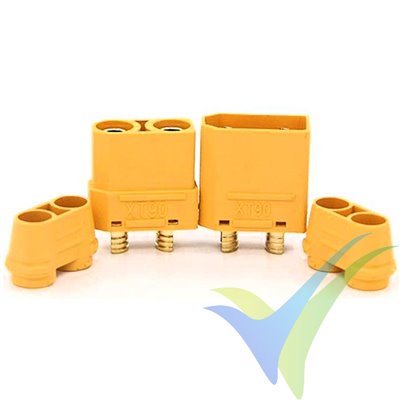 XT90 connector with insulating cap, male and female 