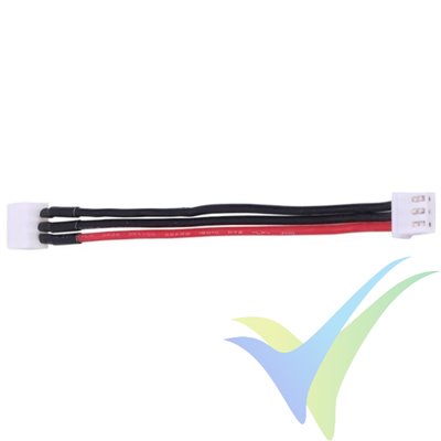 Prolongador cable equilibrado JST-XH para LiPo 2S, 3 hilos 0.33mm2 (22AWG), 10cm