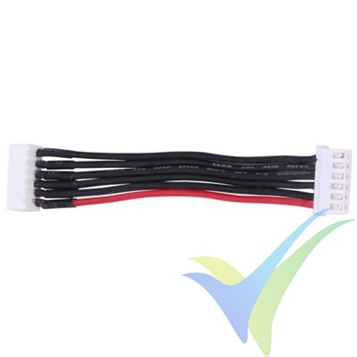 Prolongador cable equilibrado JST-XH para LiPo 5S, 6 hilos 0.33mm2 (22AWG), 10cm
