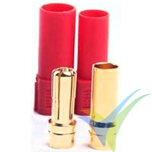 XT150 Connector red, 6mm, male and female