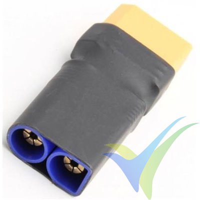 Connector adapter EC5 male to XT90 female