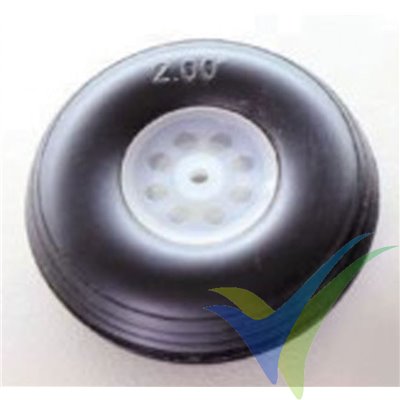 Polyurethane wheel 50x18x3mm Robbe 52000011, 1 pc