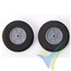 Rueda 65x18.5x3mm espuma Robbe 52000028, 2 uds