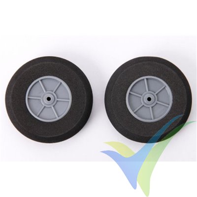 Rueda 65x18.5x3mm espuma Robbe 52000028, 2 uds