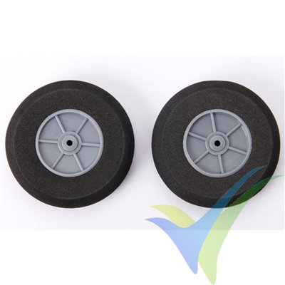 Rueda 70x20x4mm espuma Robbe 52000033, 2 uds