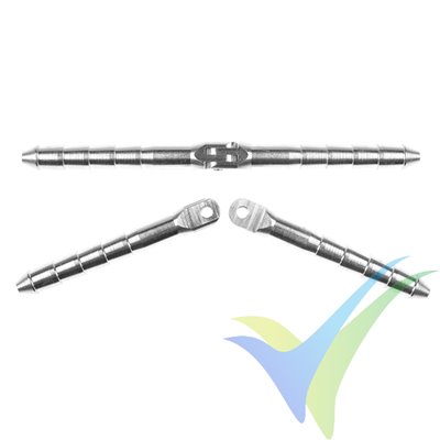 Bisagra espárrago aluminio 4.5x70mm G-Force, sin eje, 2 uds