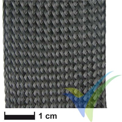 Carbon fibre sleeve Ø35mm/3k, roll 10m
