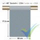 Tela fibra carbono Carboweave 20g/m2 (-/+45/IMS65) rollo 60x310cm