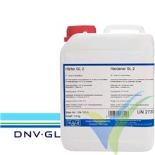 Endurecedor GL2 (210min) para resina epoxi L, botella 0.75Kg