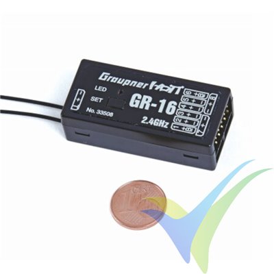 Graupner GR-16 HoTT 2.4 GHz 8 Ch Receiver