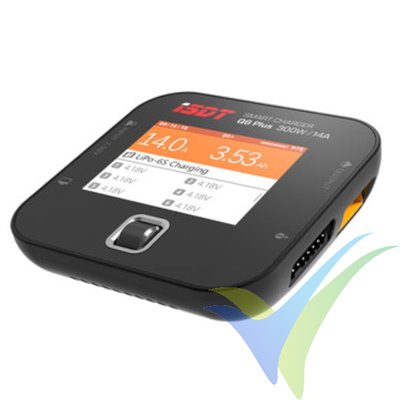 Cargador iSDT Q6+ 300W, 7-32V DC, 2S-6S, 14A