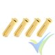 G-Force RC - Connector - 5.0mm - Gold Plated 90 Deg - Male - 4 pcs