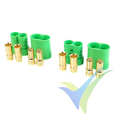 G-Force RC - Connector - CC 6.5 - Gold Plated - Male + Female - 2 pairs